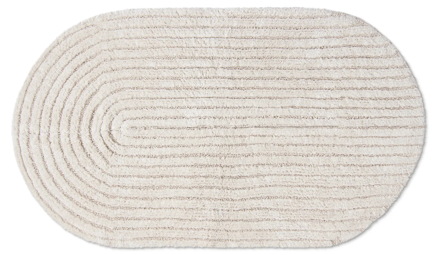 Oval bath mat - Eveena (offwhite)