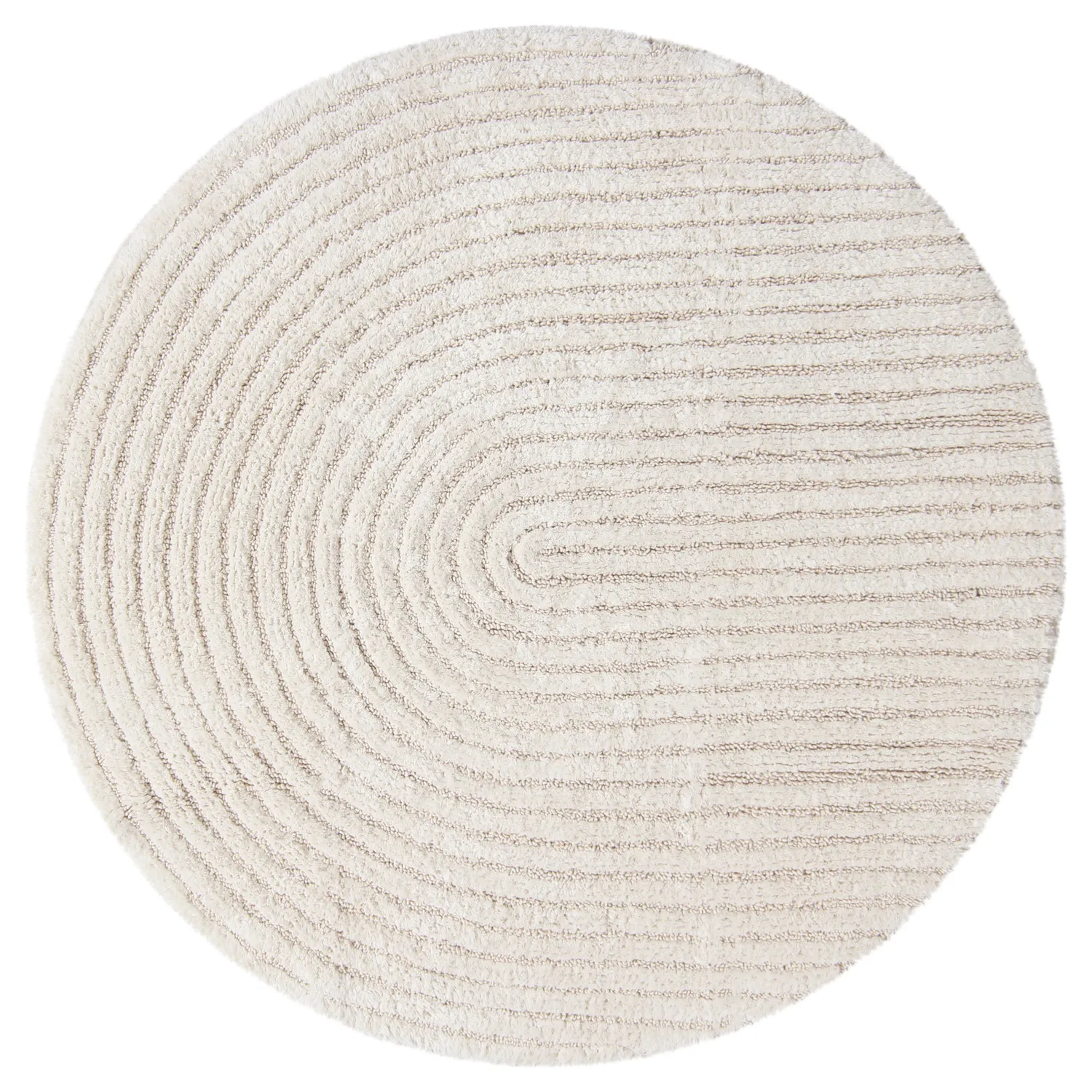 Round bath mat - Eveena (Offwhite)