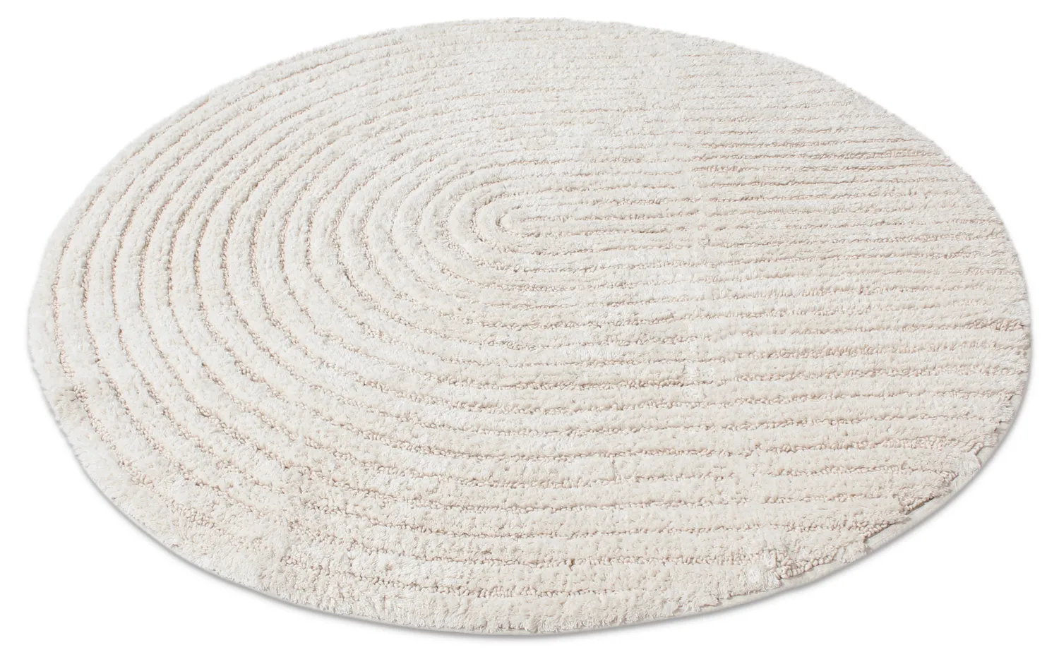 Round bath mat - Eveena (Offwhite)