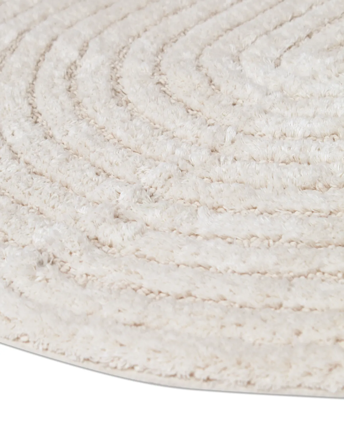 Round bath mat - Eveena (Offwhite)