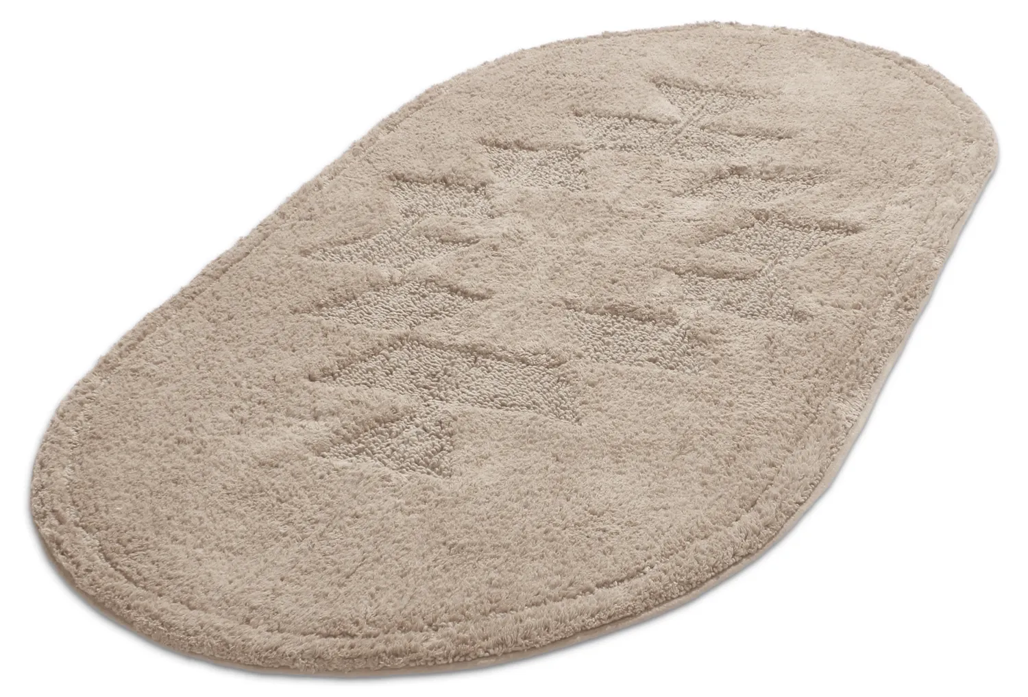 Oval bath mat - Gertie (beige)