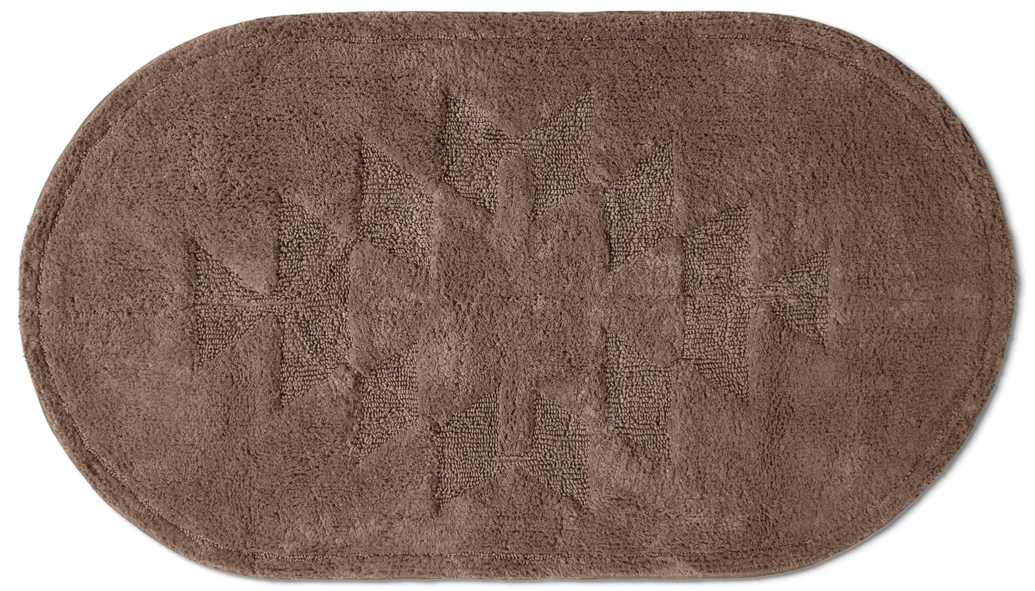 Oval bath mat - Gertie (brown)