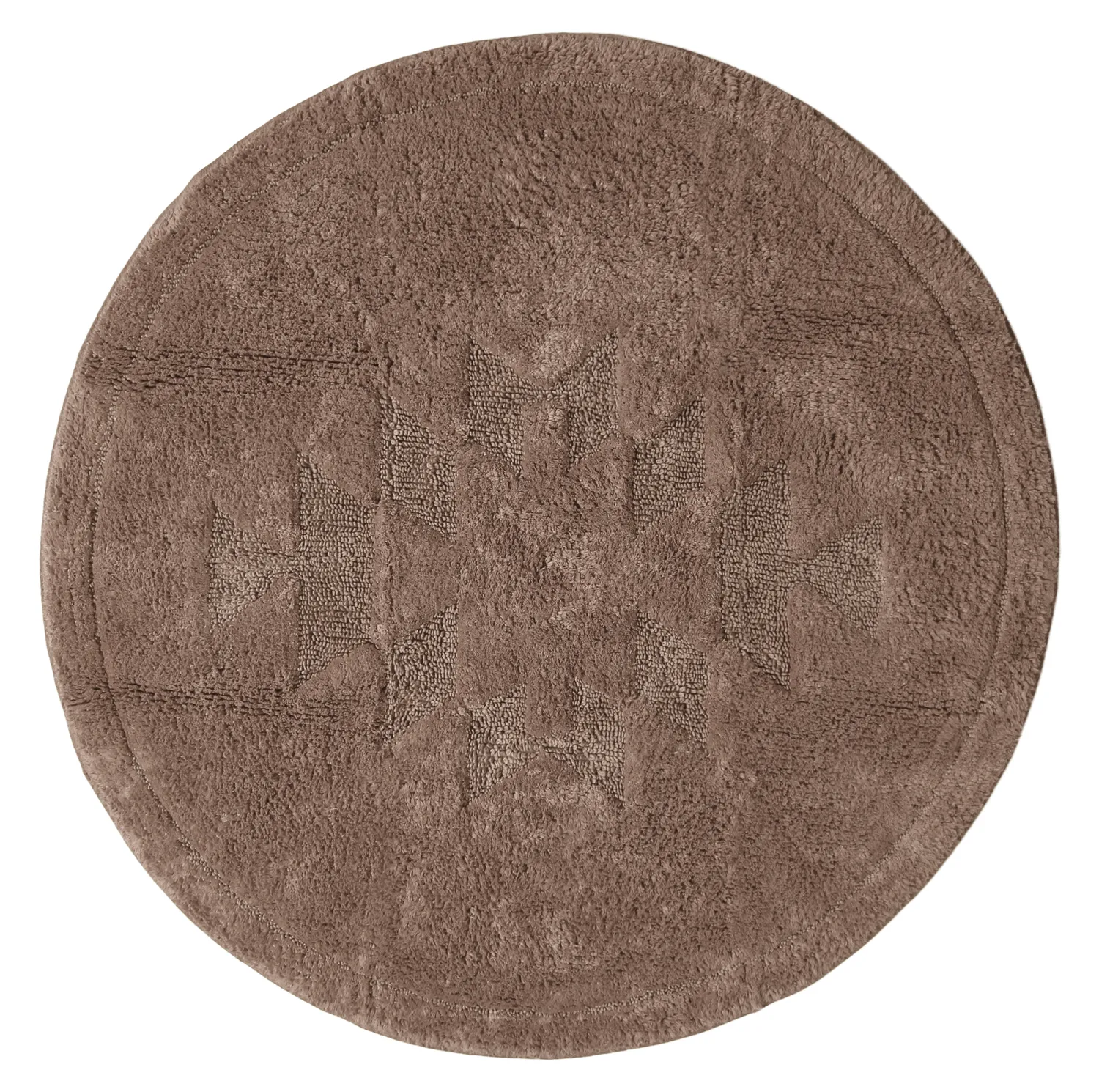 Round bath mat - Gertie (brown)