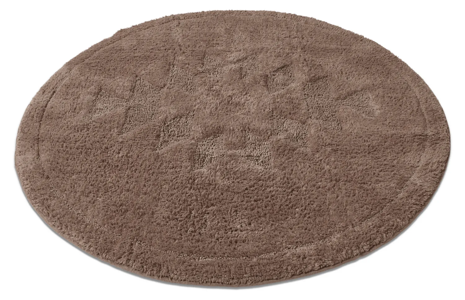 Round bath mat - Gertie (brown)