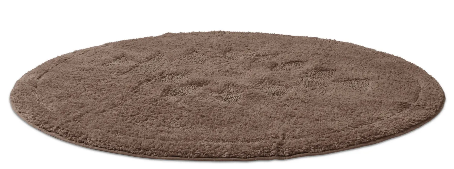 Round bath mat - Gertie (brown)