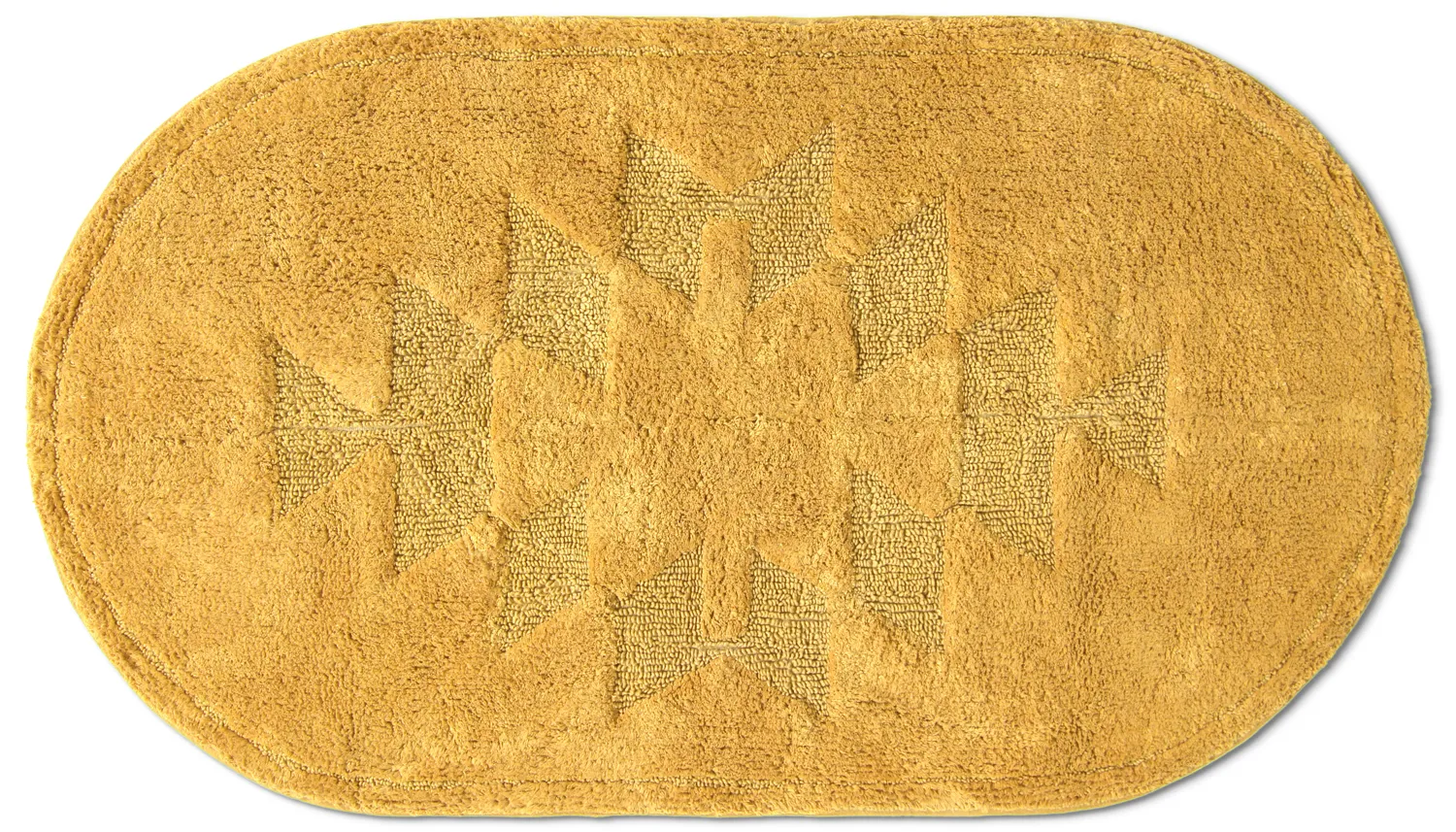 Oval bath mat - Gertie (yellow)