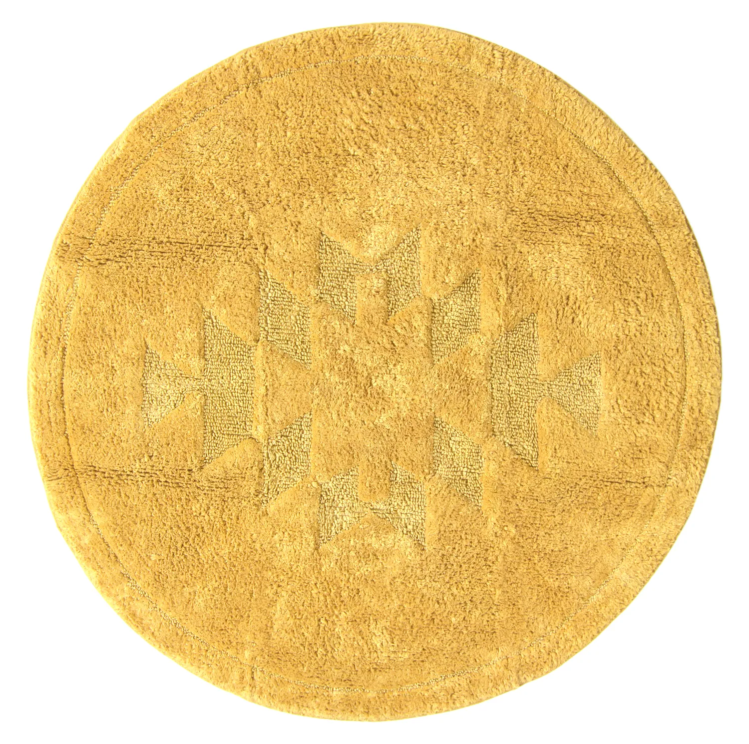 Round bath mat - Gertie (yellow)