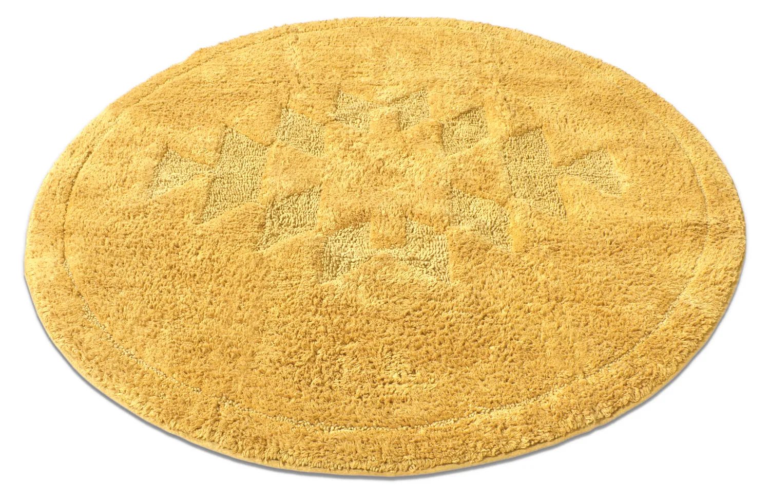 Round bath mat - Gertie (yellow)