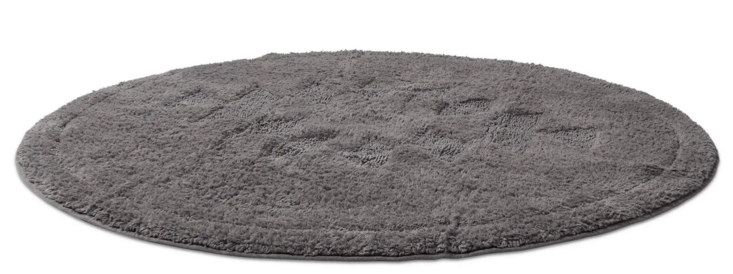 Round bath mat - Gertie (dark gray)