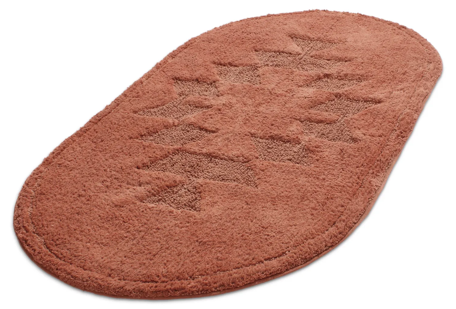 Oval bath mat - Gertie (Terracotta)