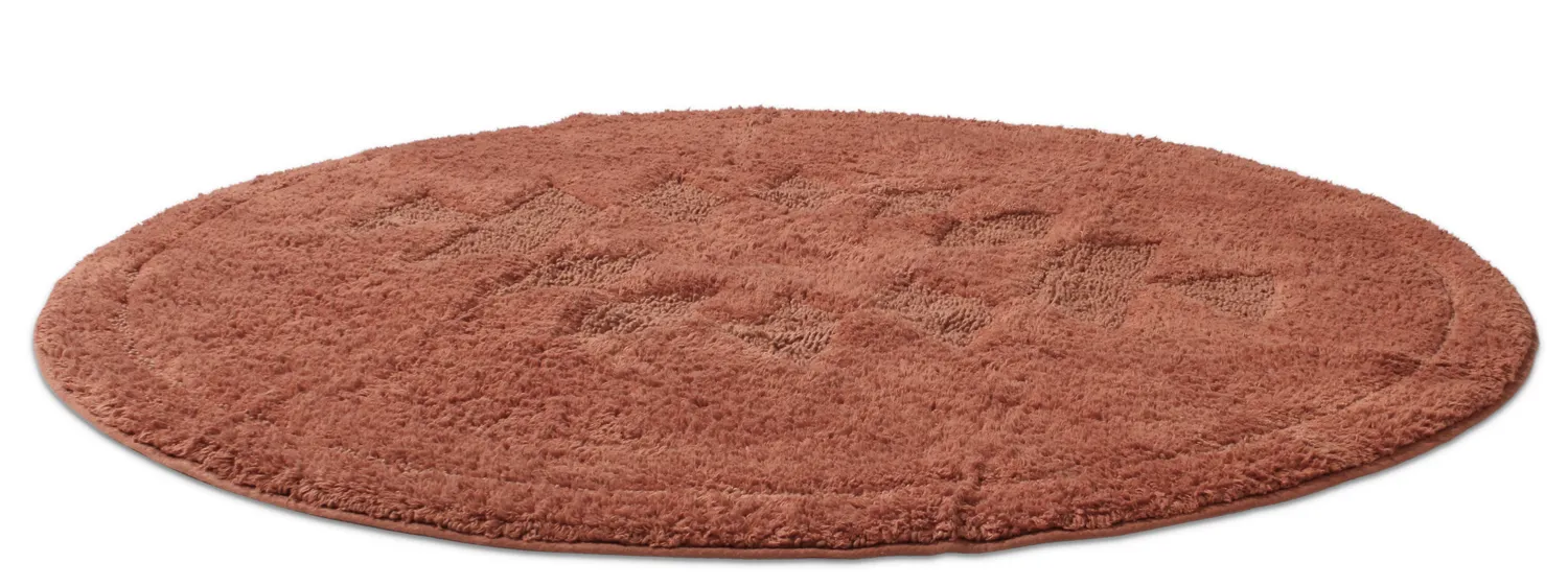 Round bath mat - Gertie (Terracotta)