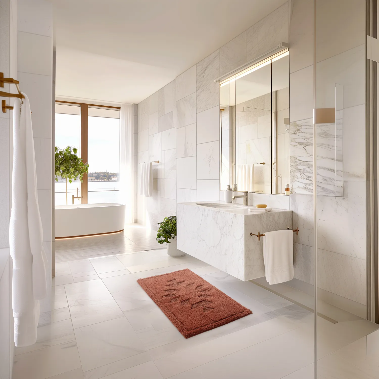 Bath mat - Gertie (Terracotta)
