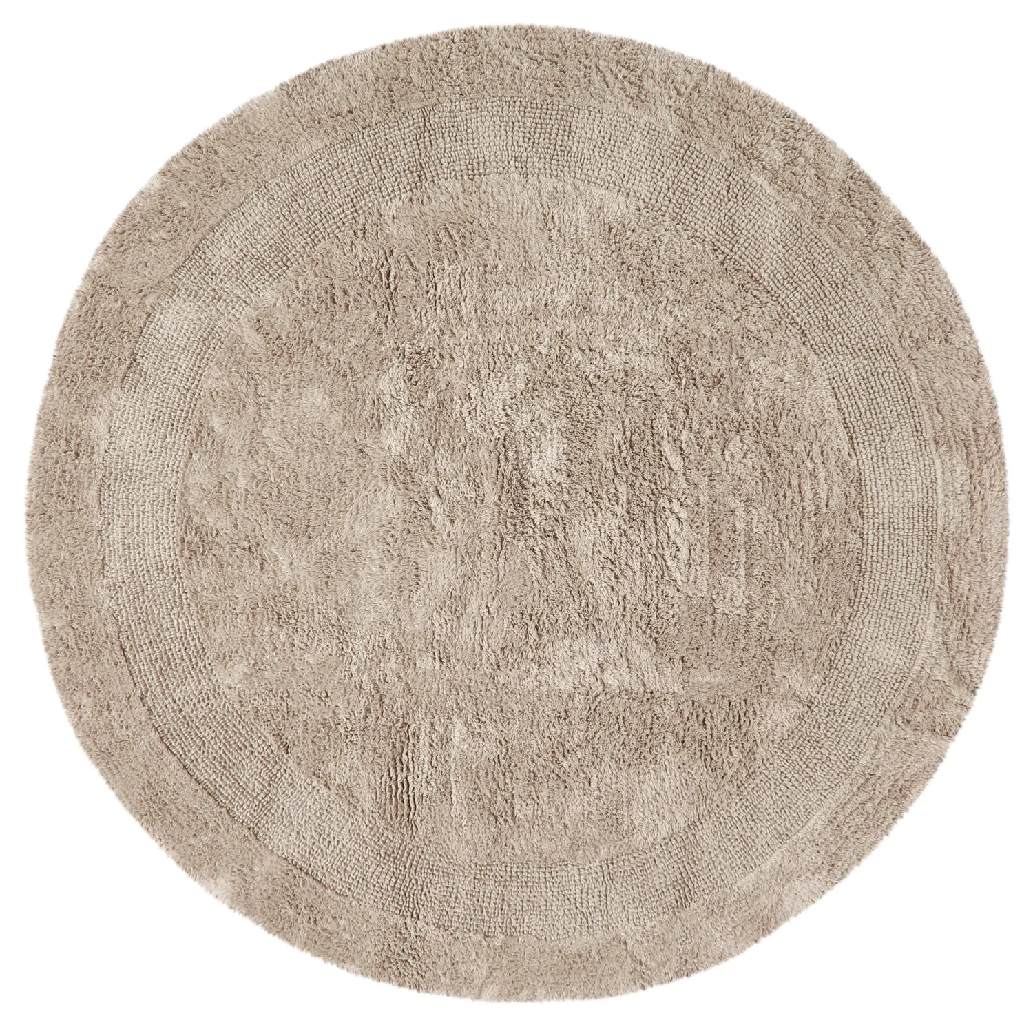 Round bath mat - nila (beige)