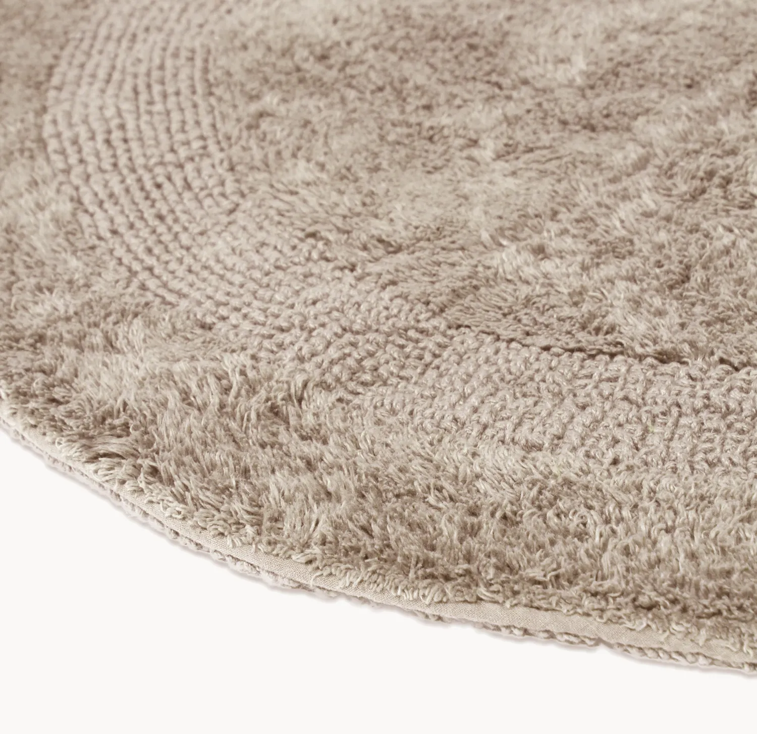 Round bath mat - nila (beige)