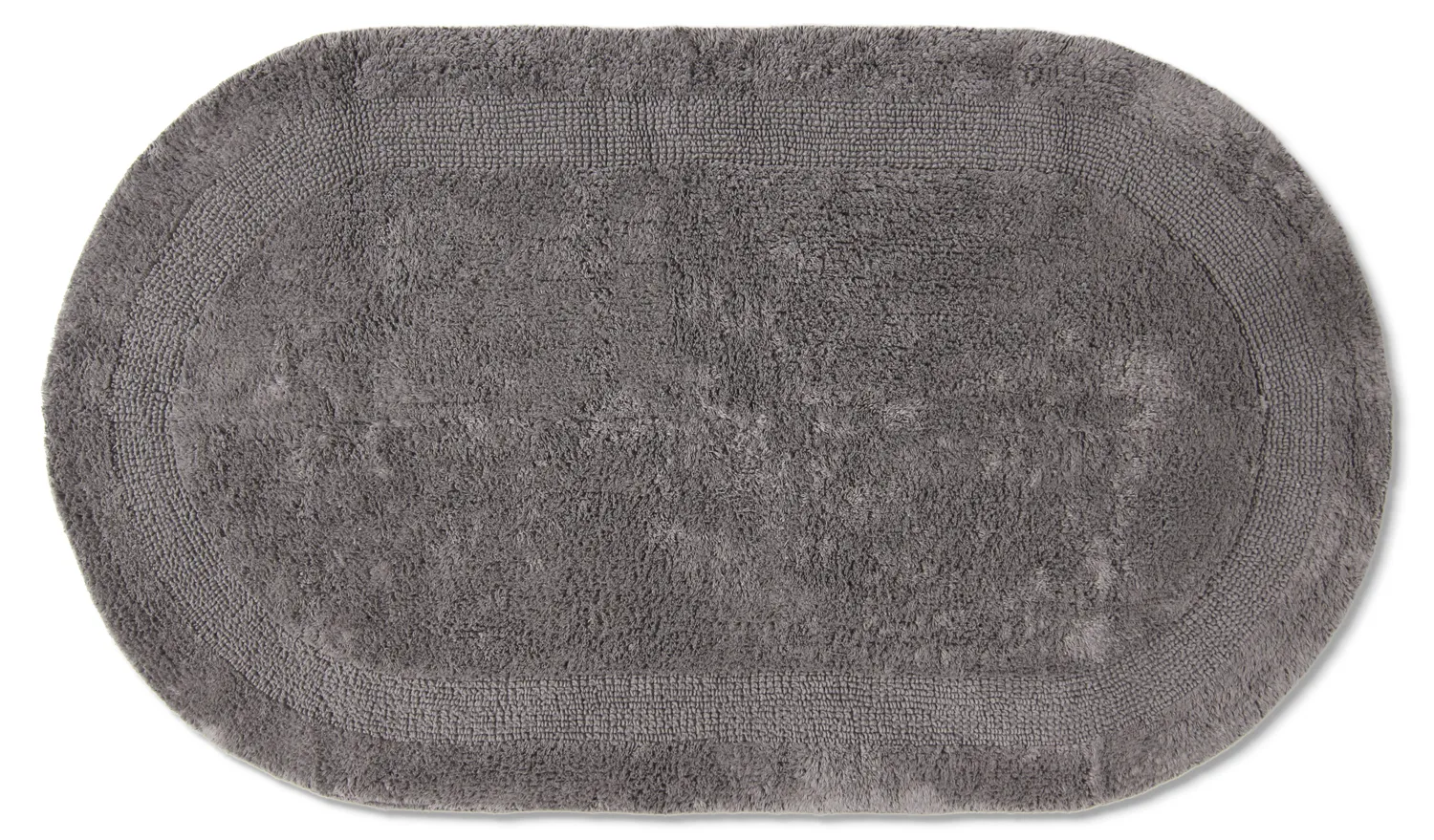 Oval bath mat - Nila (dark gray)