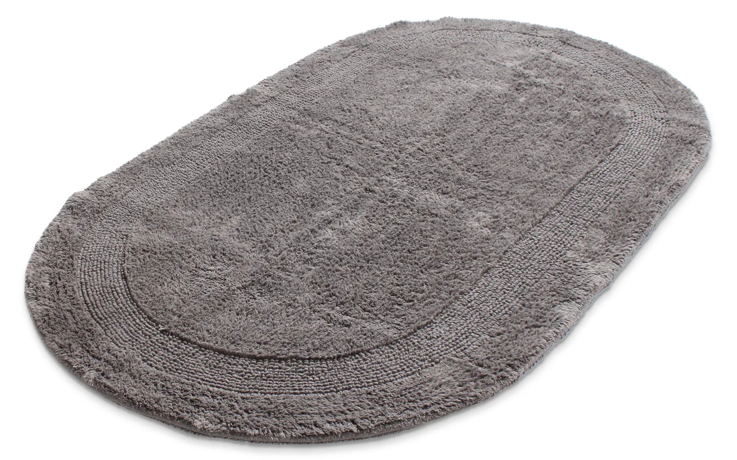 Oval bath mat - Nila (dark gray)