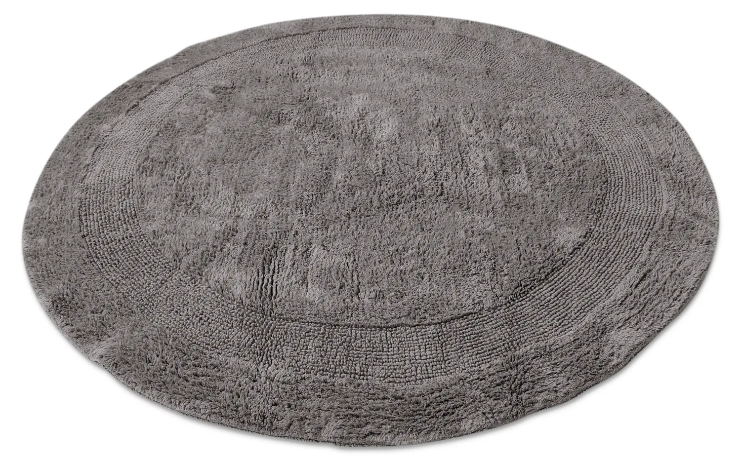 Round bath mat - Nila (dark gray)