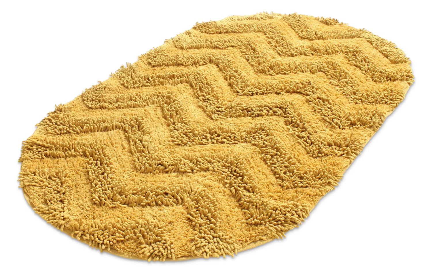 Oval bath mat - Three (yellow)