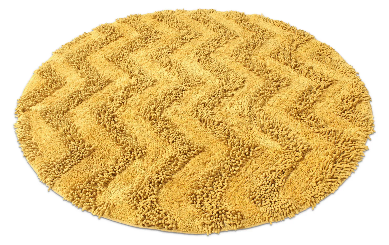 Round bath mat - Three (yellow)
