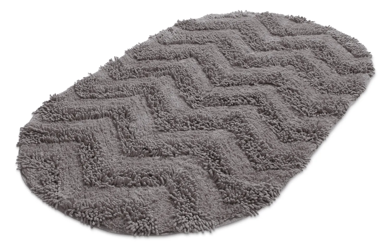 Oval bath mat - Three (dark gray)
