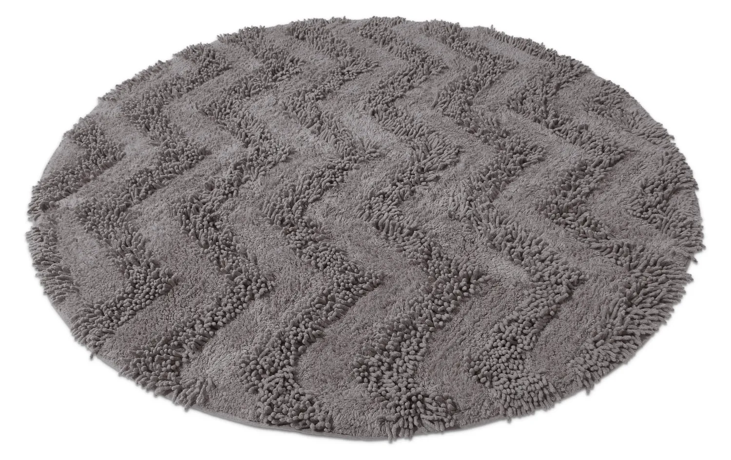 Round bath mat - Three (dark gray)