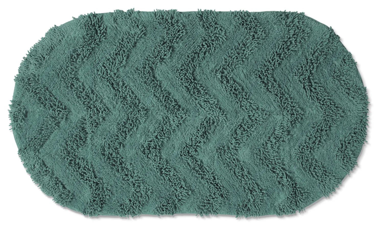 Oval bath mat - Three (dark green)
