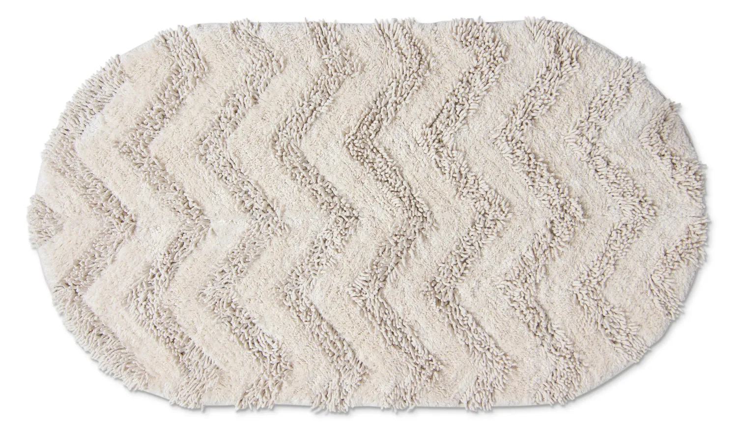 Oval bath mat - Three (offwhite)
