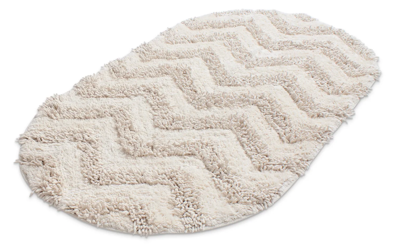 Oval bath mat - Three (offwhite)