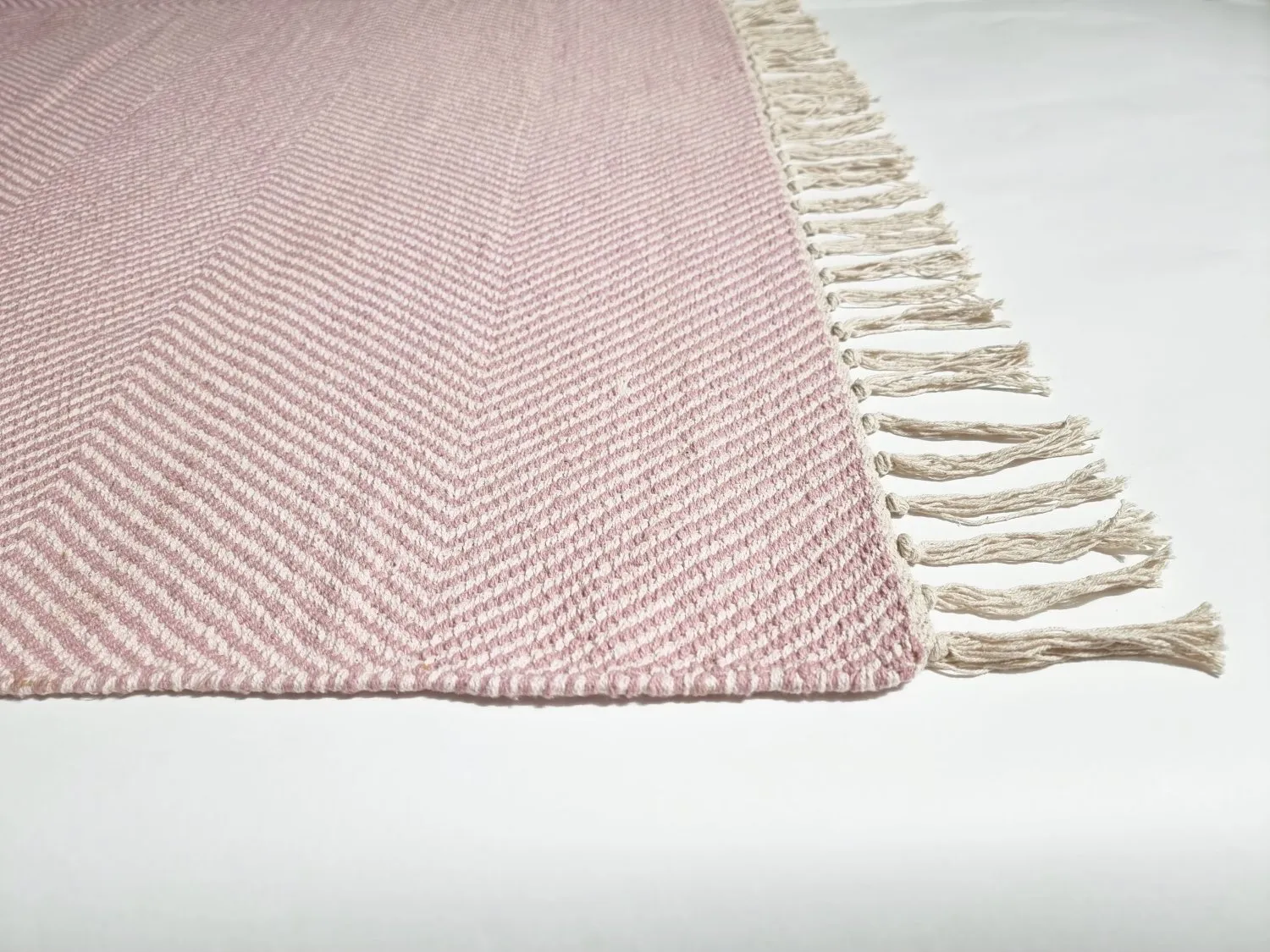 Rag rug - Barela (beige/pink)