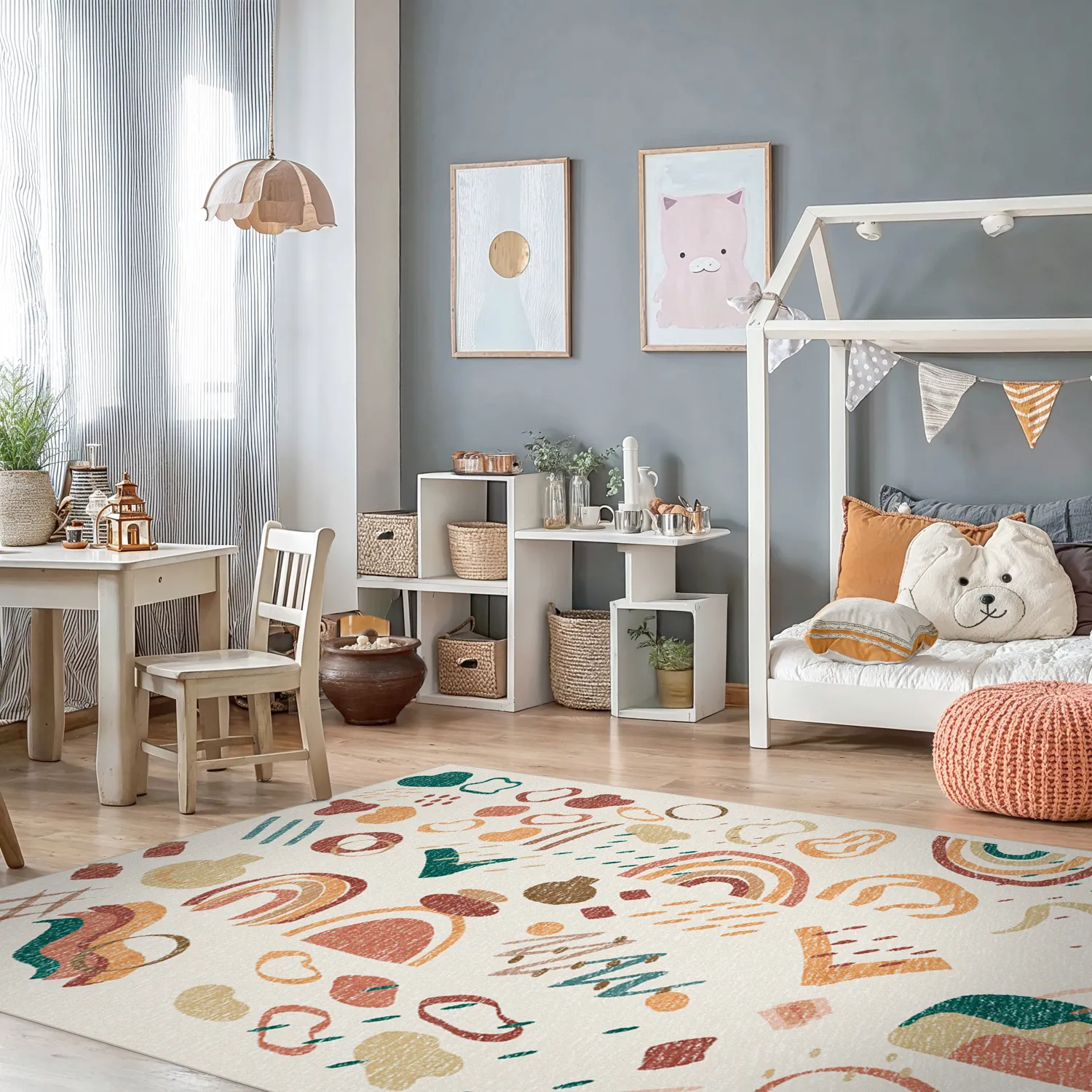 Childrens rugs - Ariel (pink)