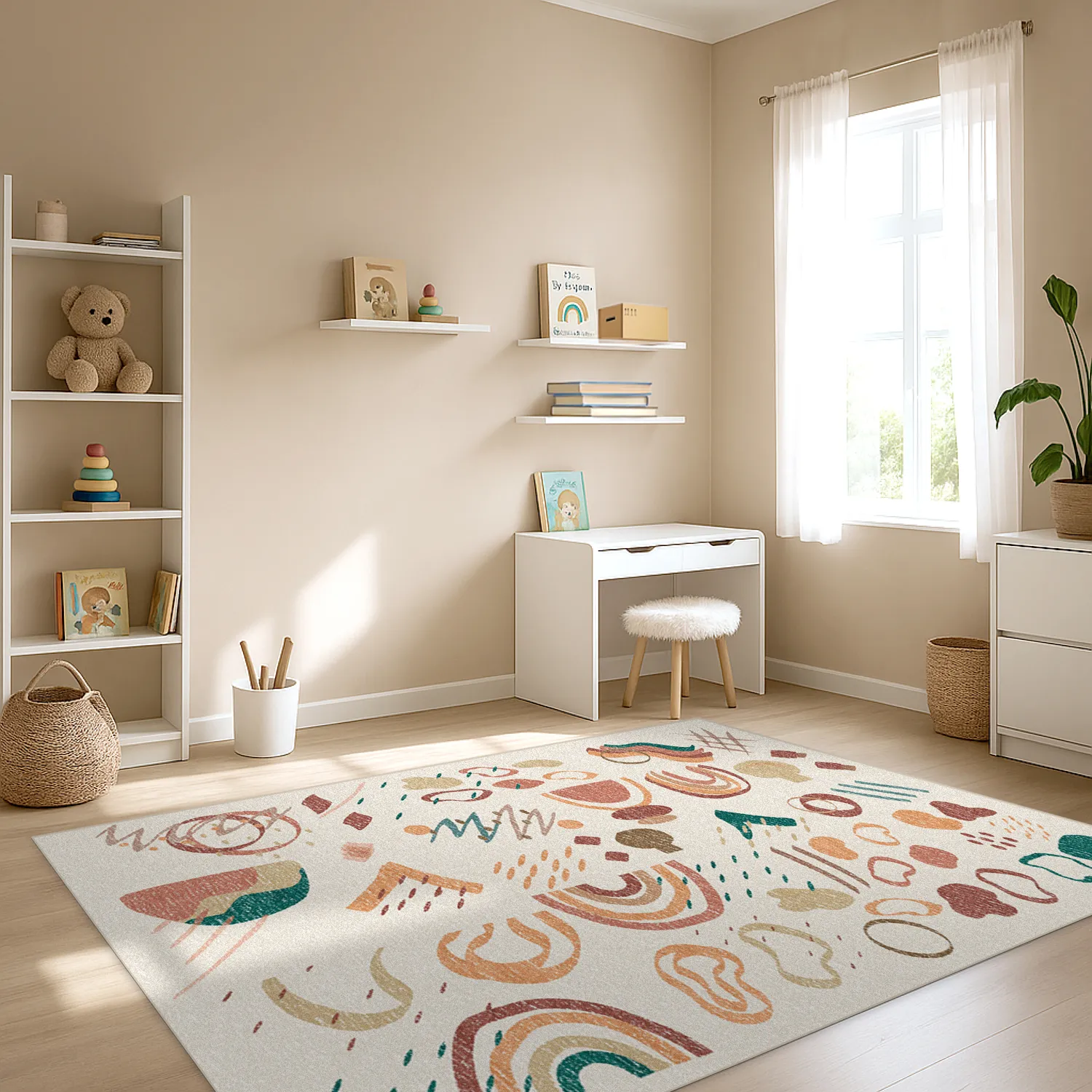 Childrens rugs - Ariel (pink)