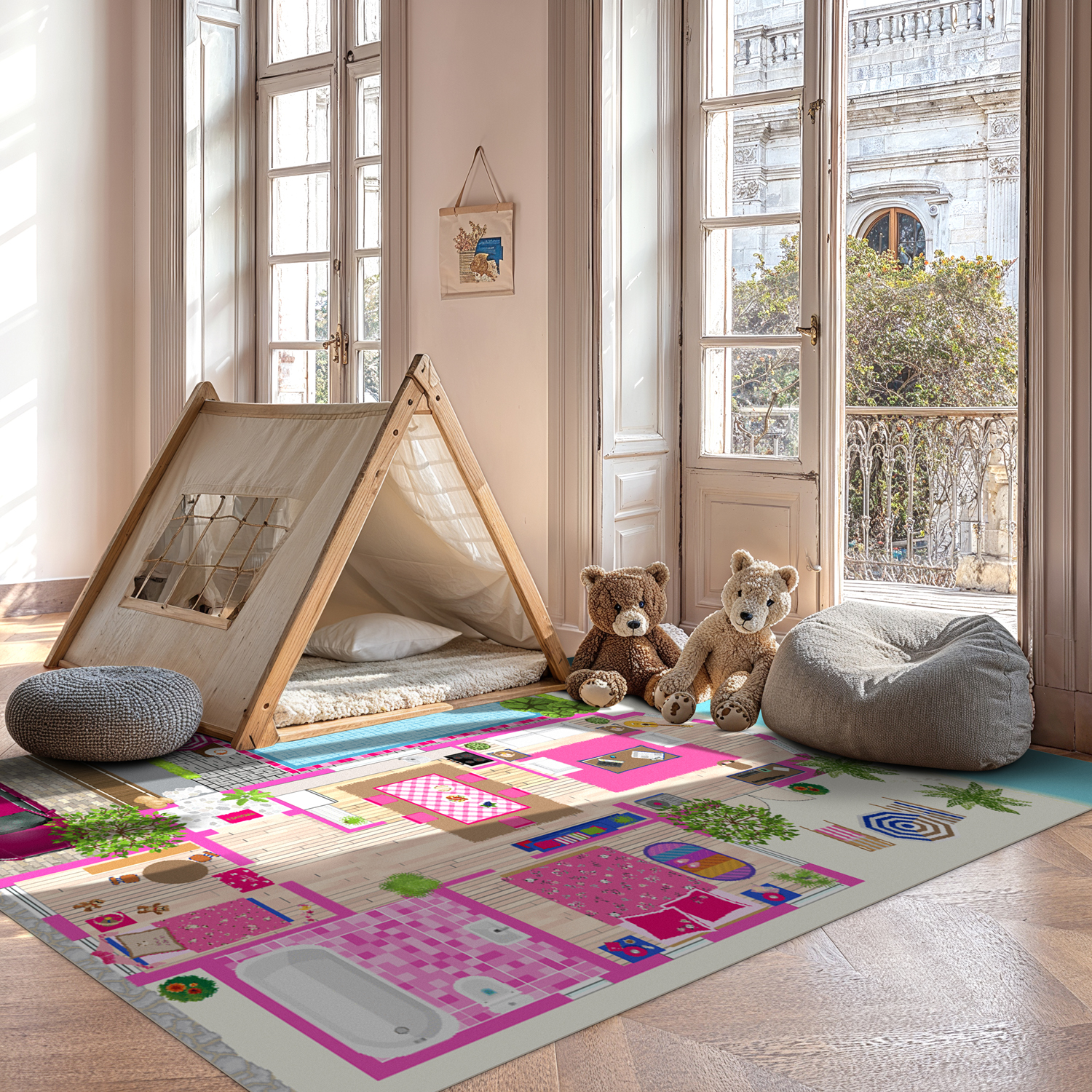Childrens rugs Beach world Childrens rugs