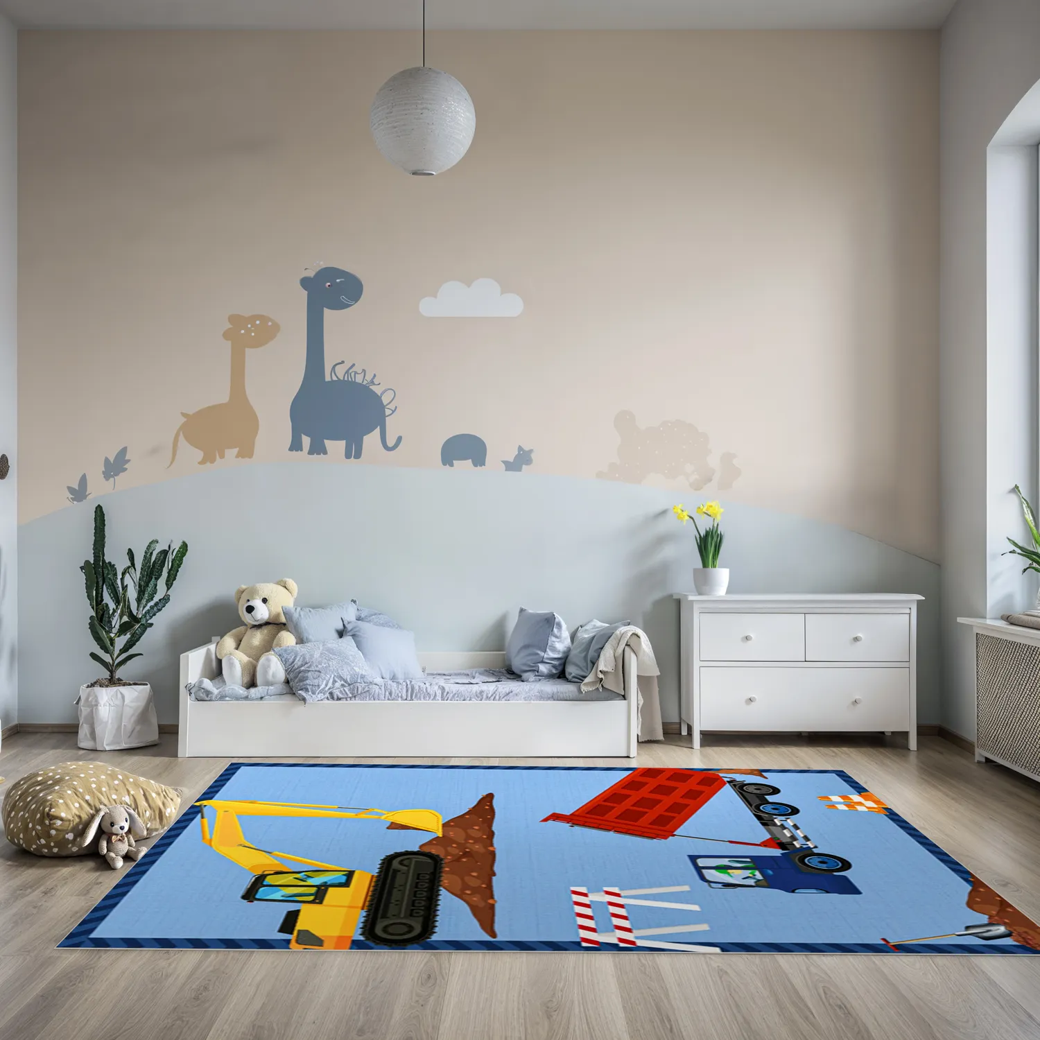 Childrens rugs - Building Site
