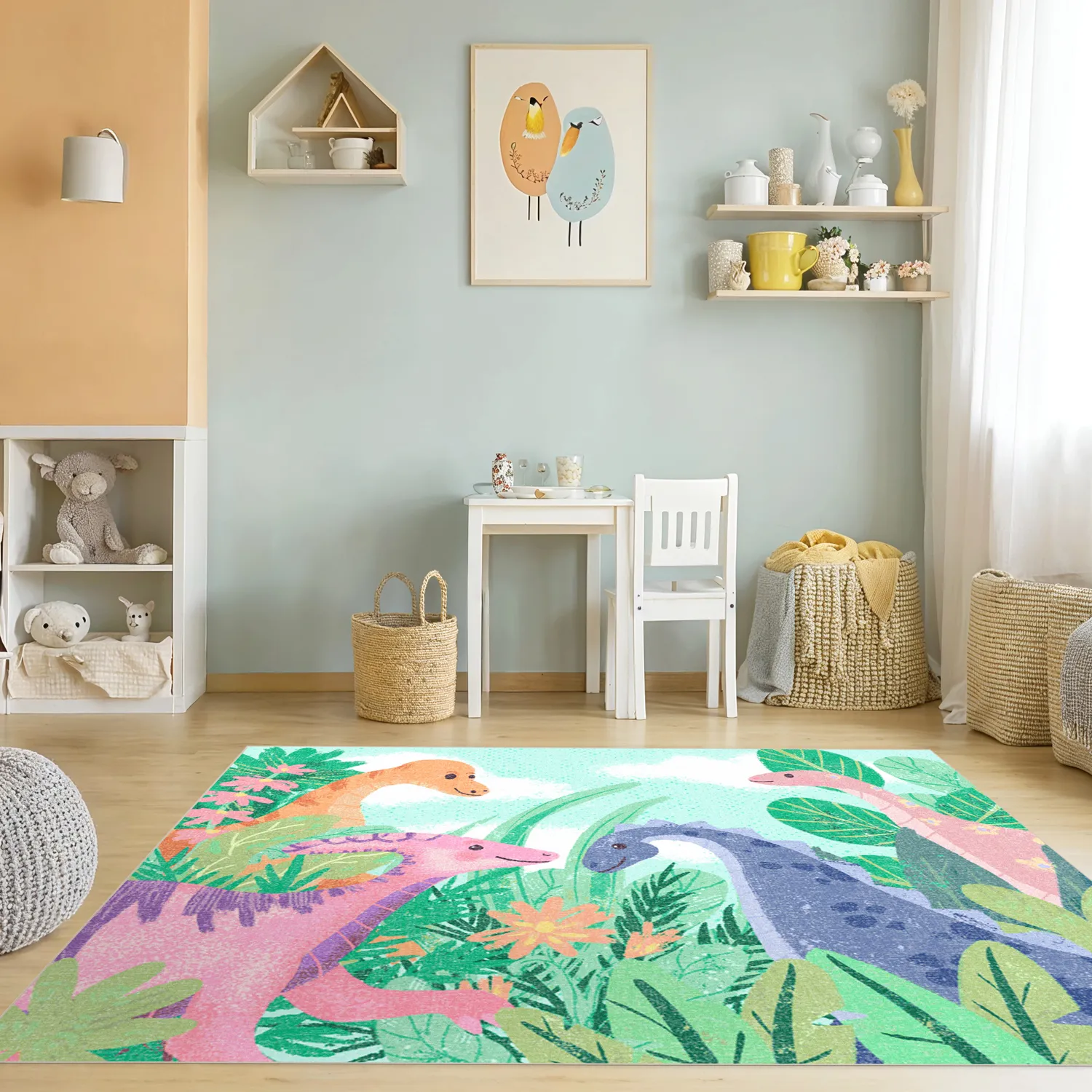 Childrens rugs - Dino Friends (multi)