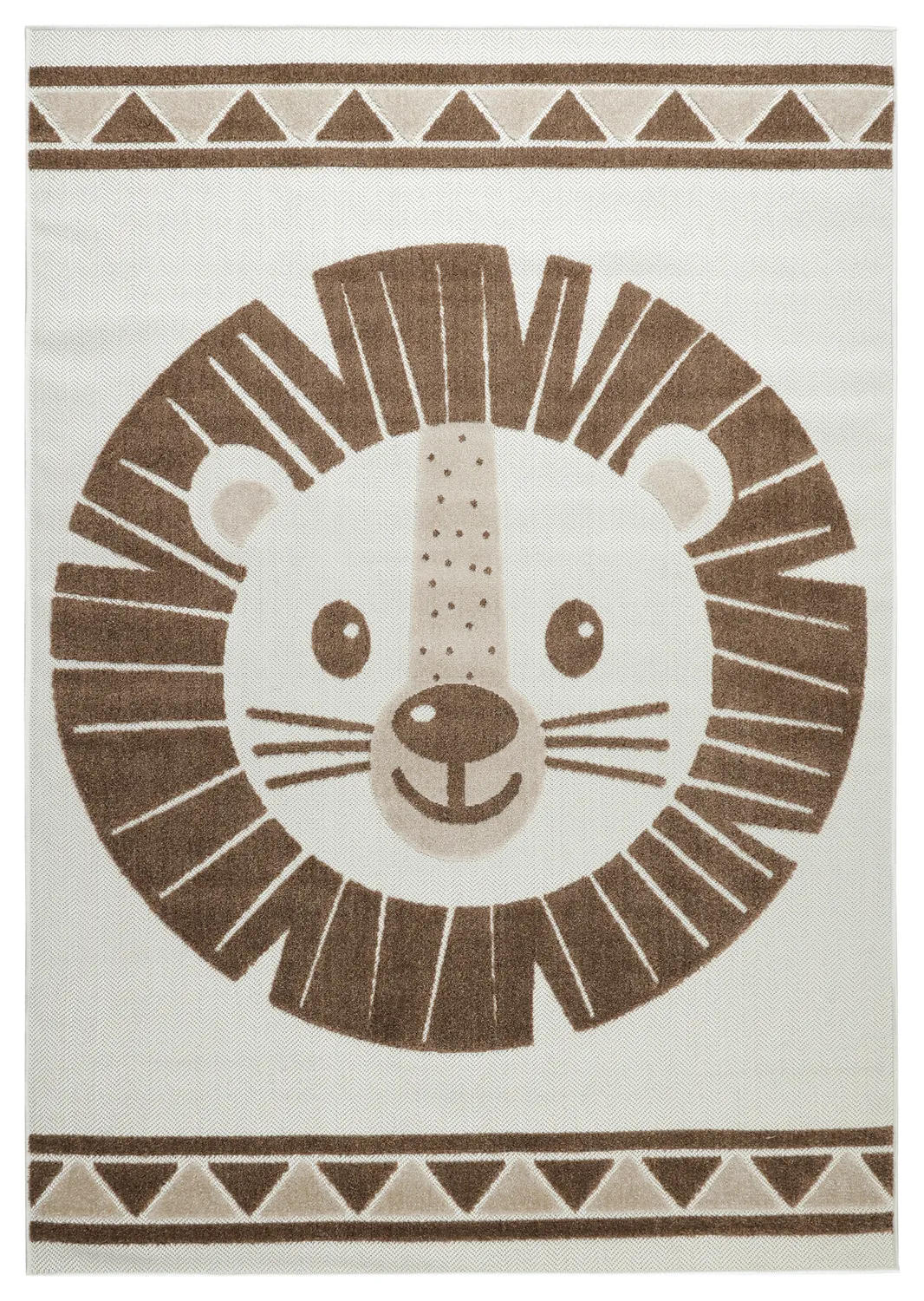 Children's Rug - Kind Lion (cream/brown)