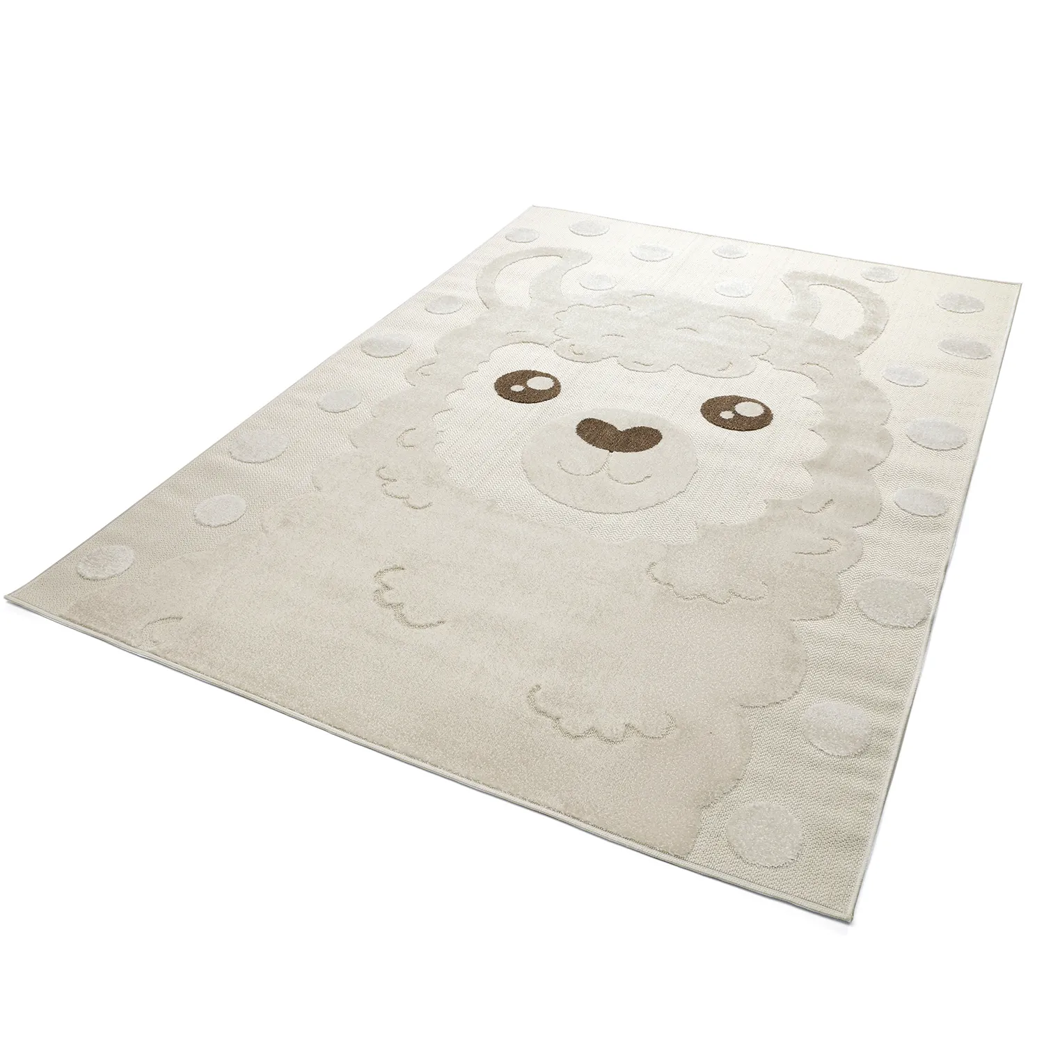 Children's Rug - Kind Llama (cream)