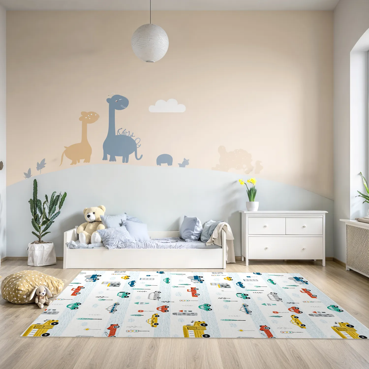 Childrens rugs - Road Cars (multi)