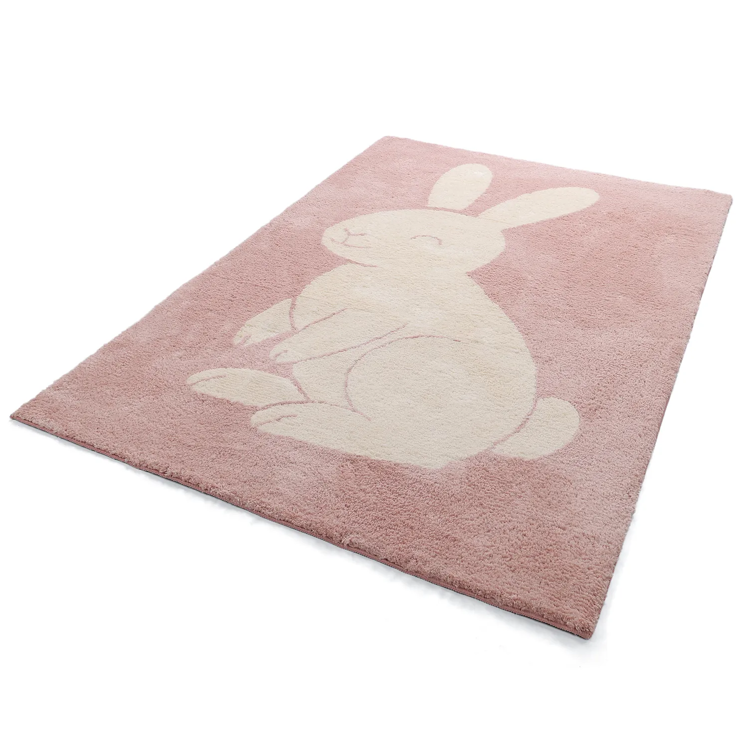 Children's Rug - Soft Bunny (pink/cream)