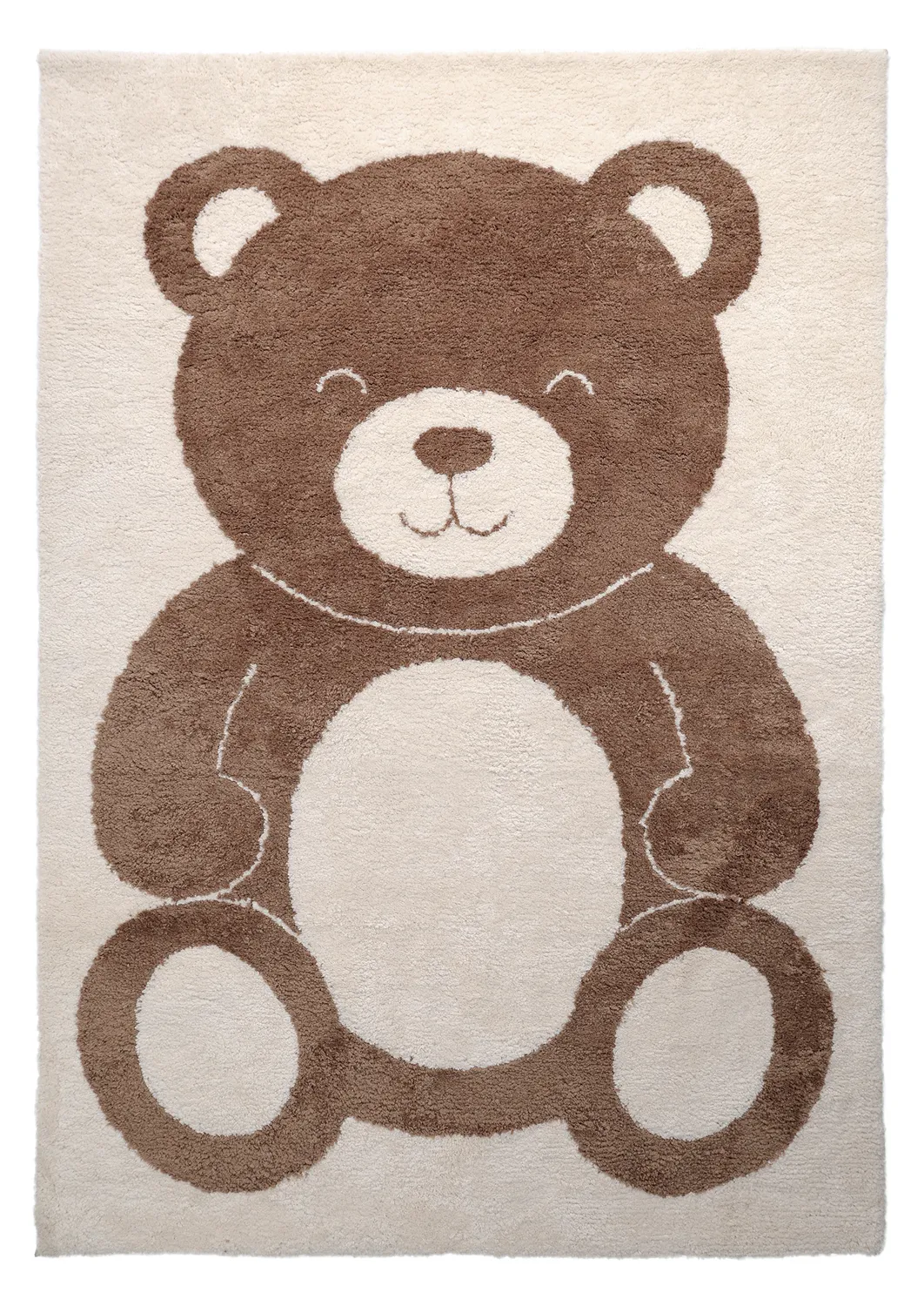 Children's Rug - Soft Teddybear (cream/brown)