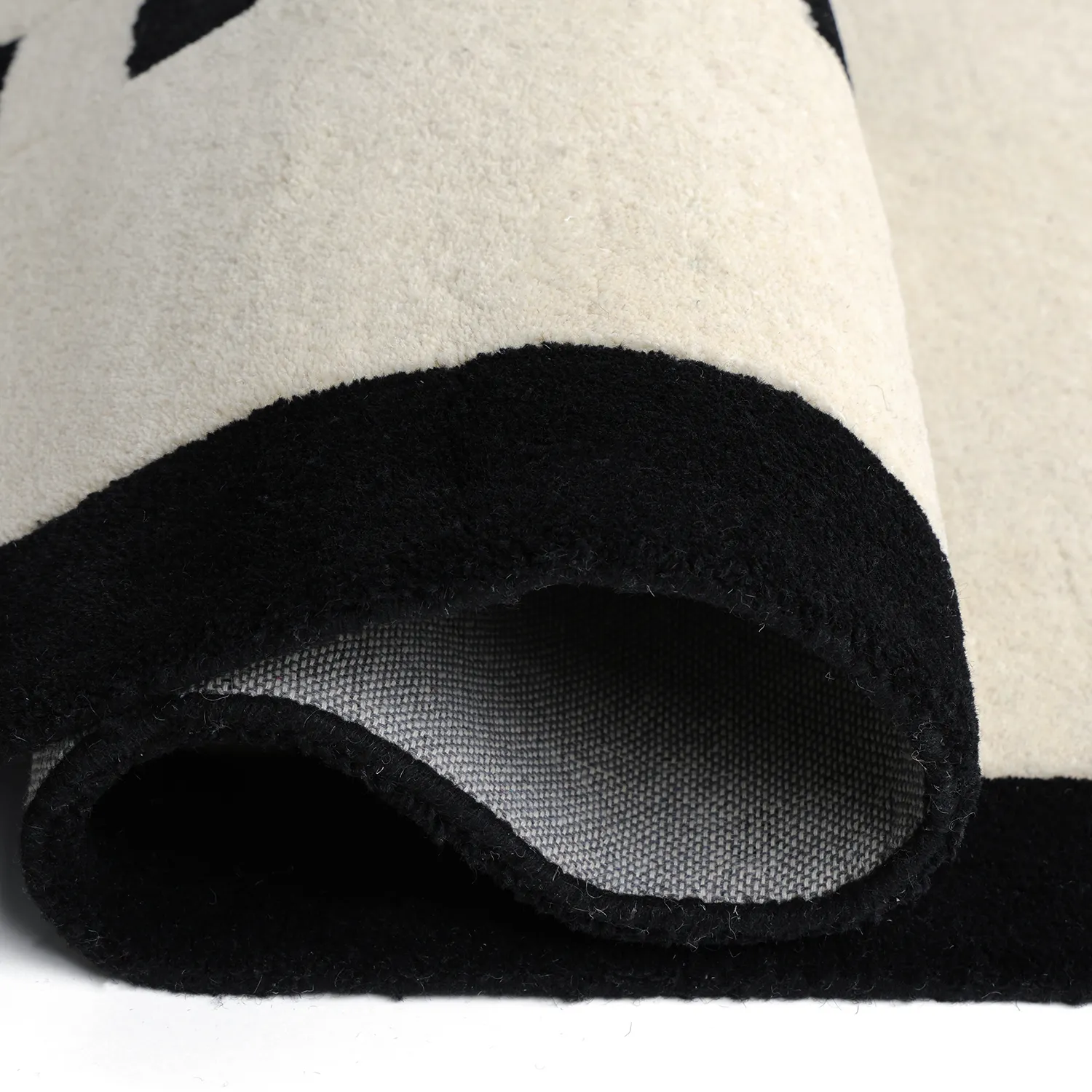 Children's Rug - Zebra Hand Tufted Wool Premium (beige/black)