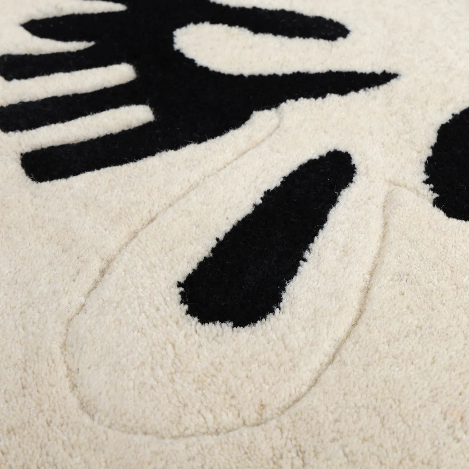Children's Rug - Zebra Hand Tufted Wool Premium (beige/black)