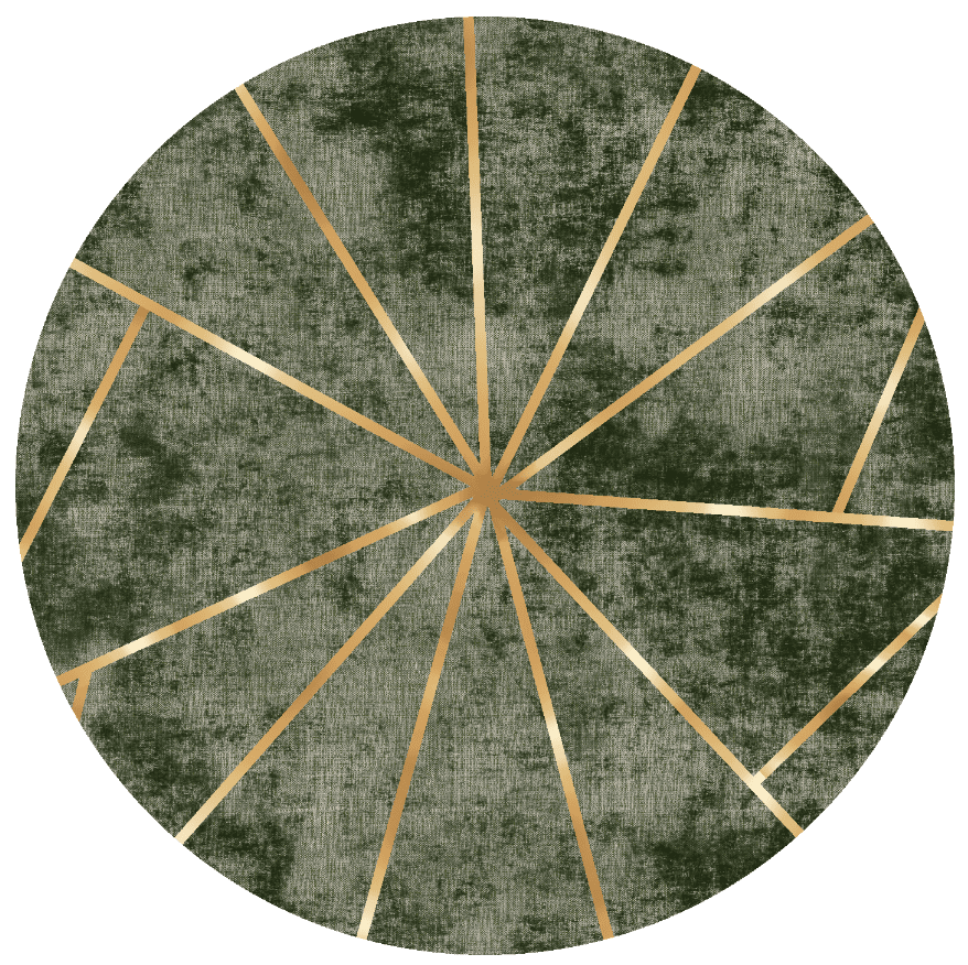Round rug - Bellizzi (green)