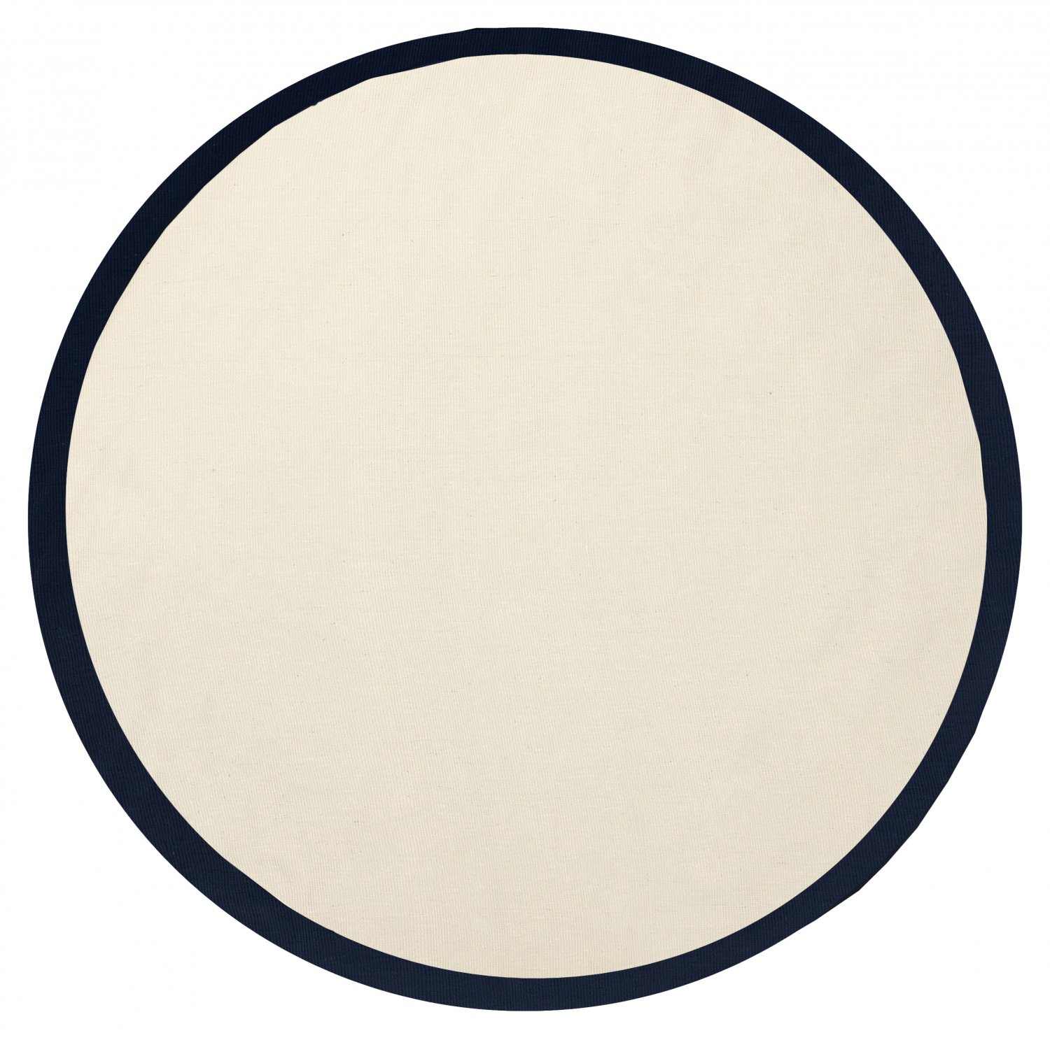 Round rug (sisal) - Agave (black/white)