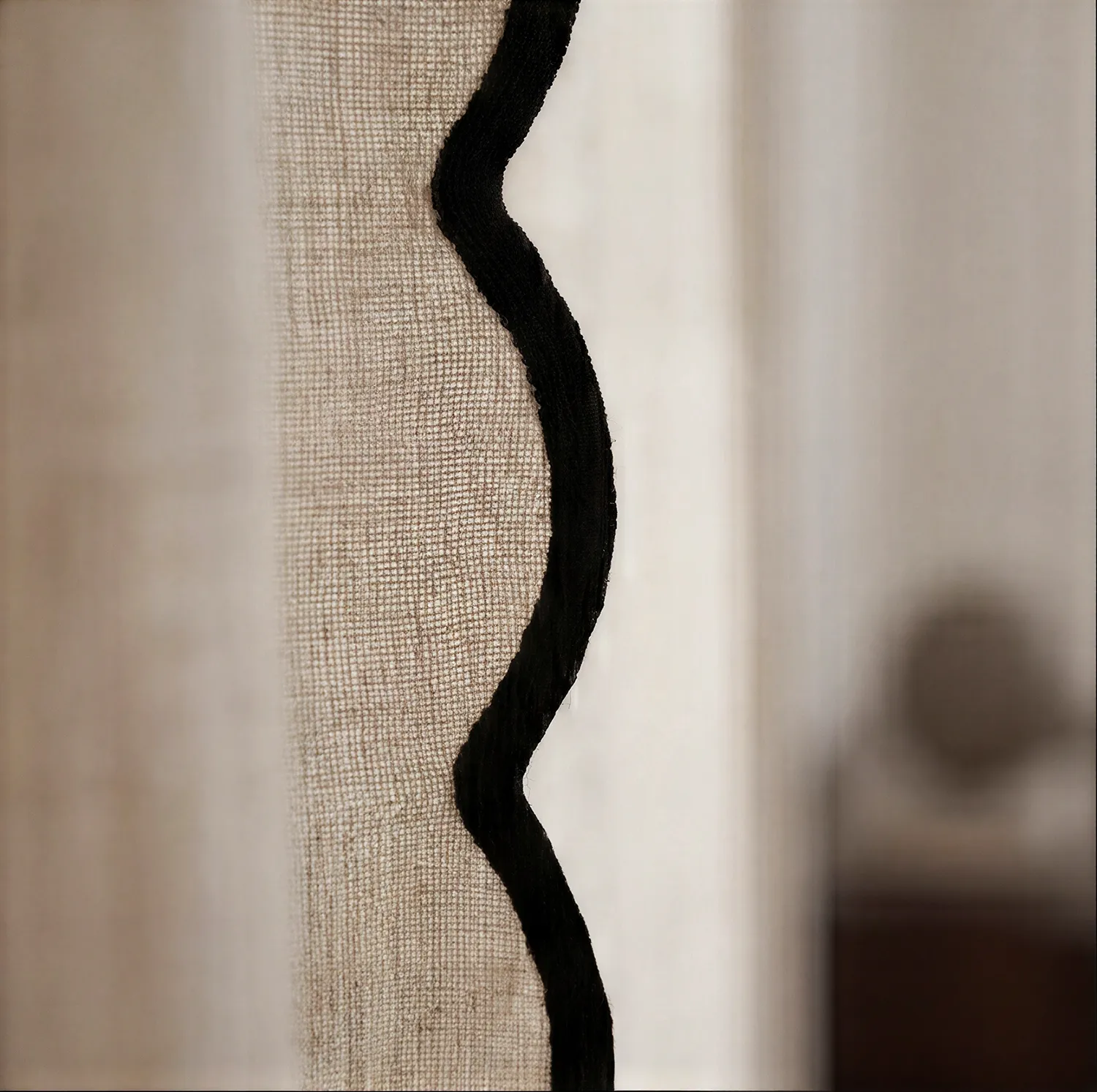 Curtains 2-pack - Cotton curtain Yrsa (light beige)