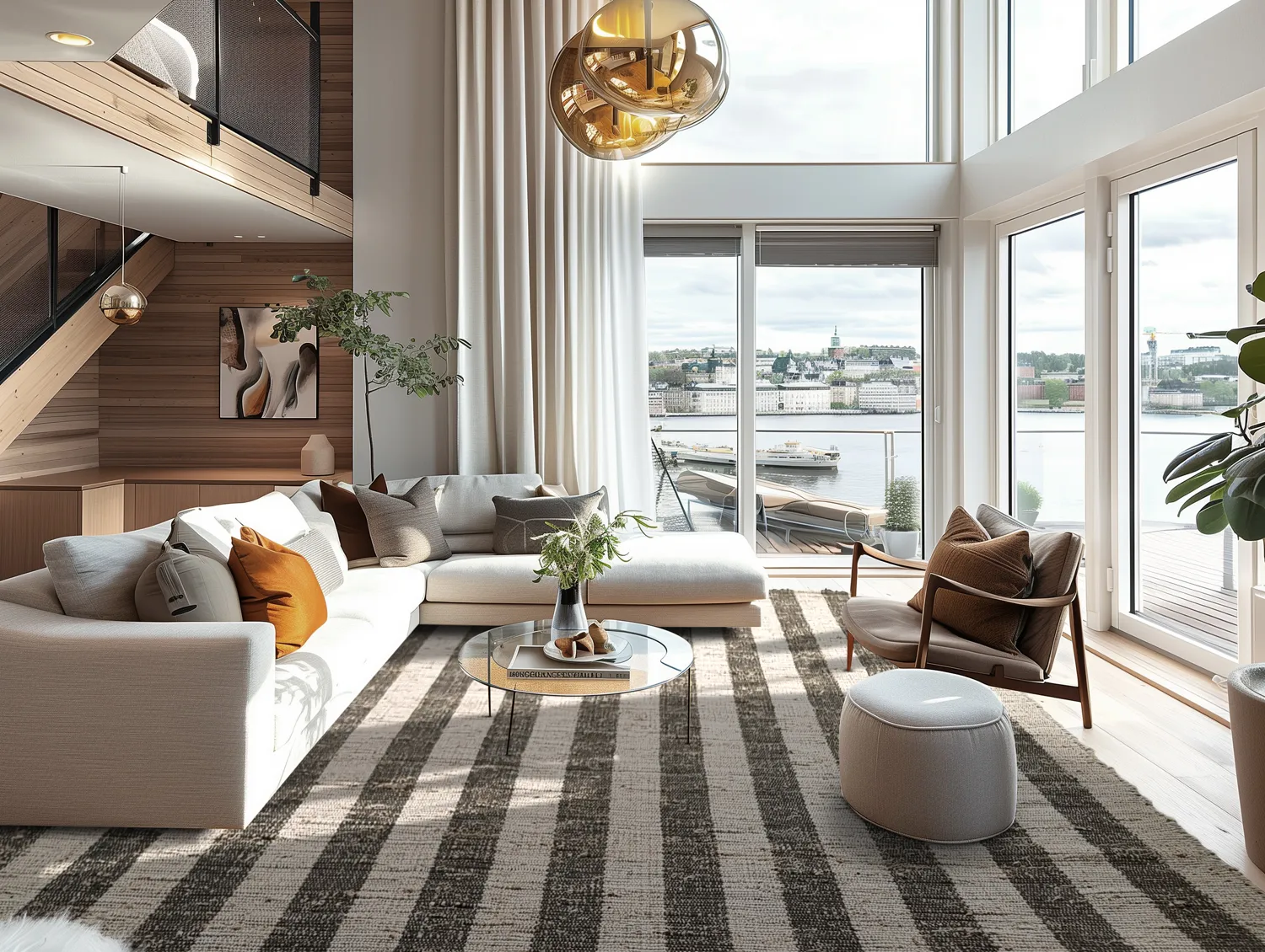 Cotton rug - Hedda (black)