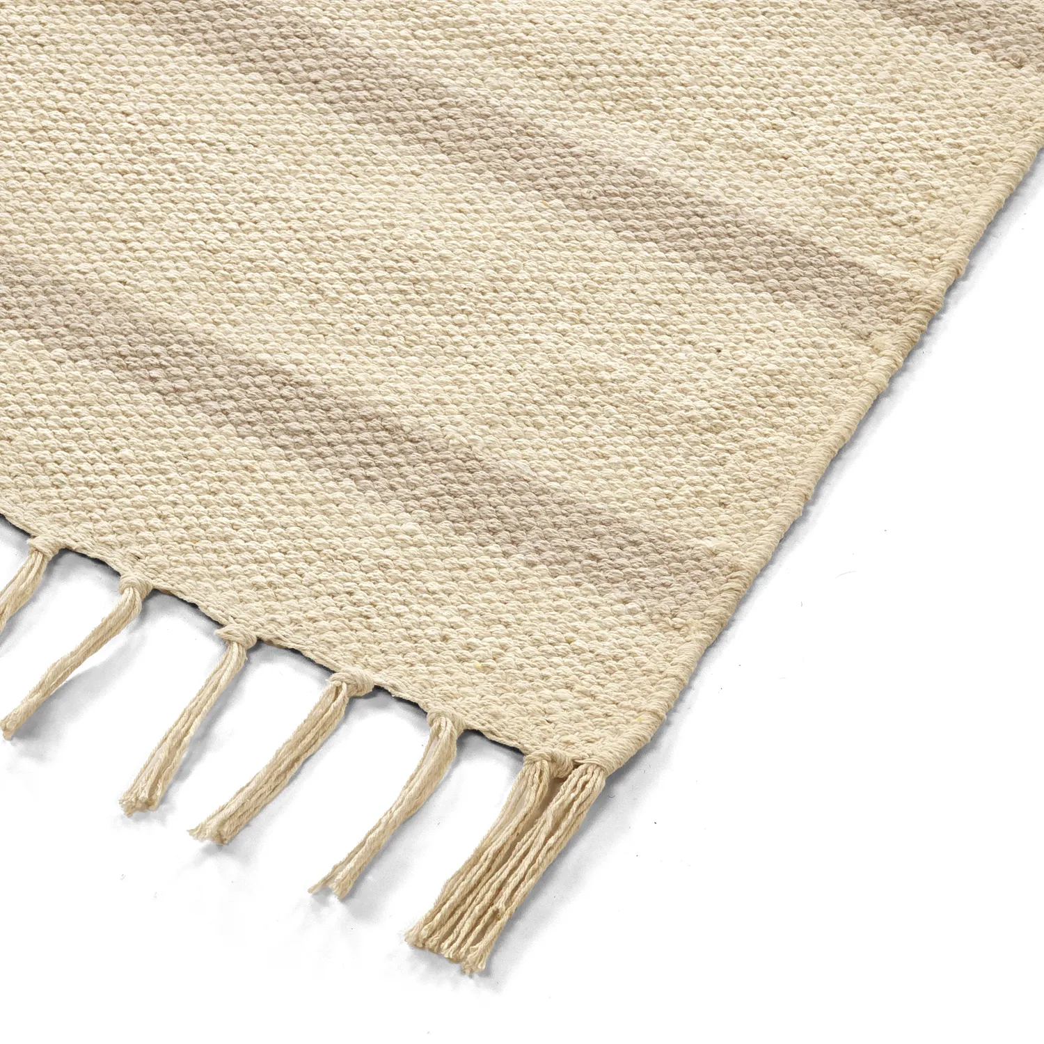Cotton rug - Helle (offwhite/grey)