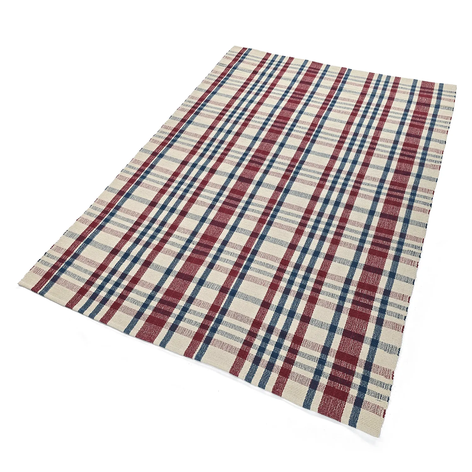Cotton rug - Husvik (cream/multi)