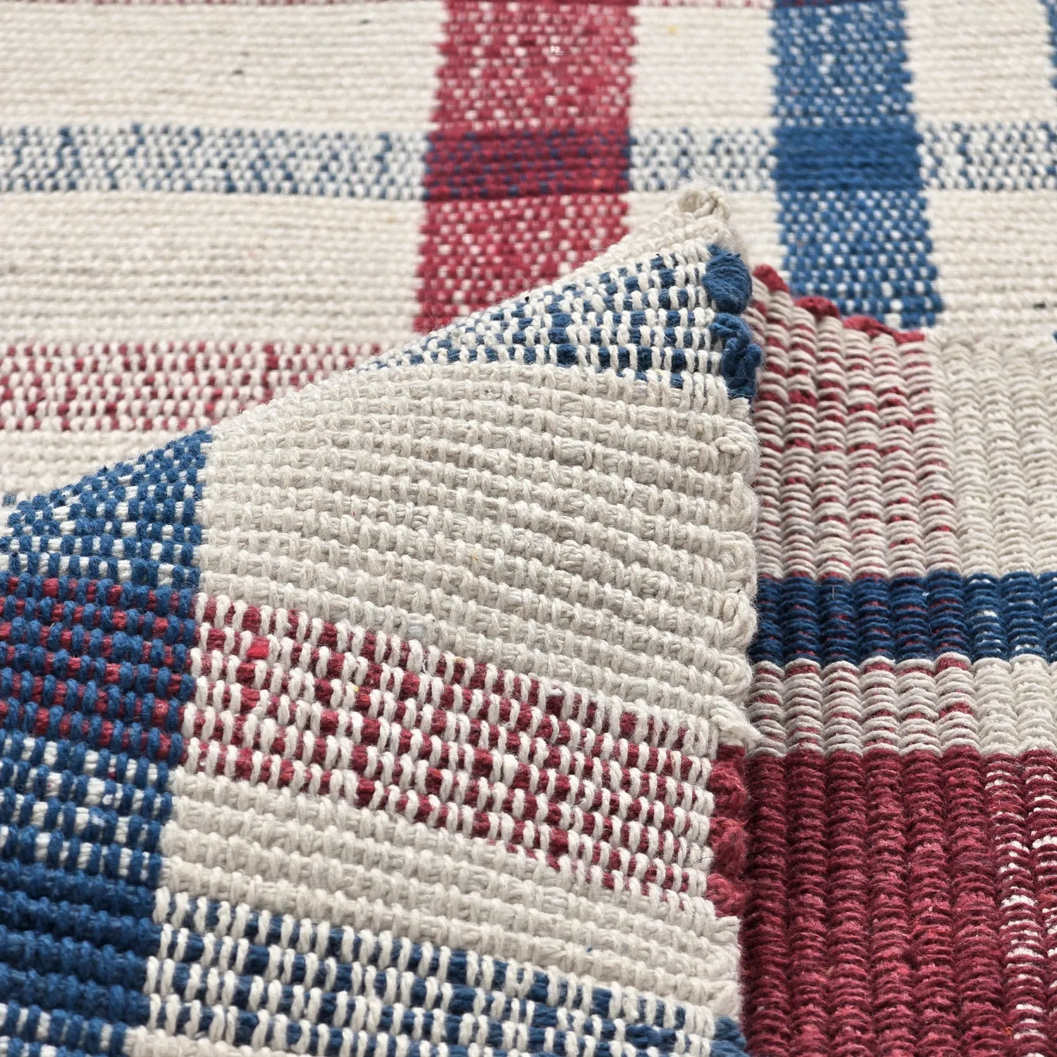 Cotton rug - Husvik (cream/multi)