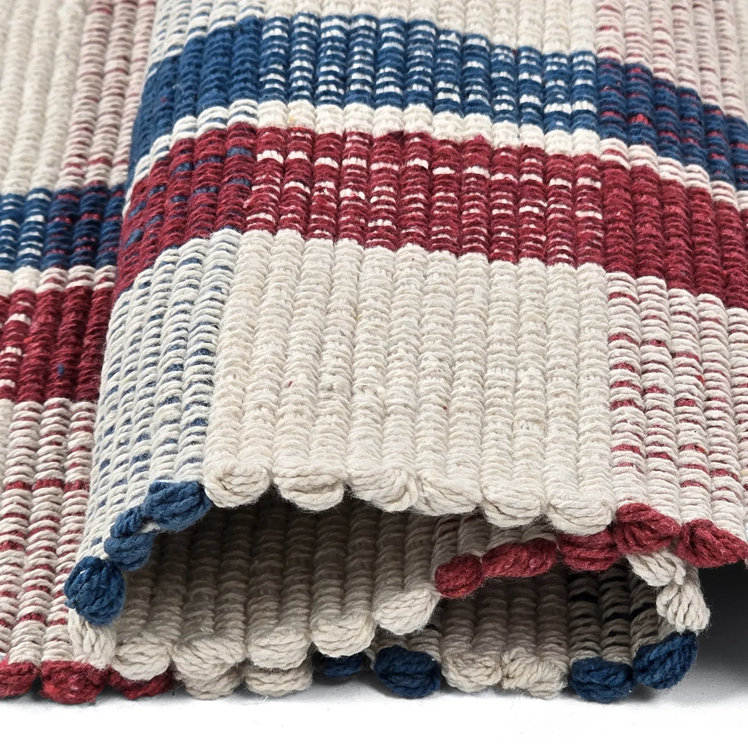 Cotton rug - Husvik (cream/multi)