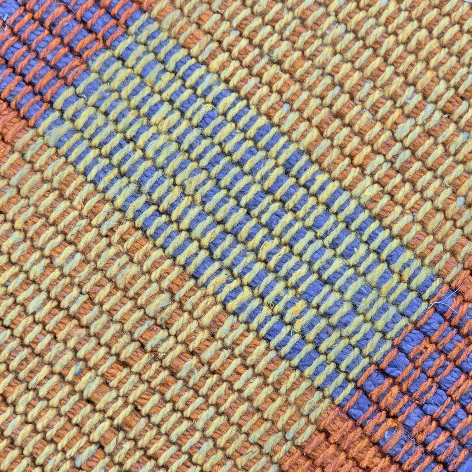 Cotton rug - Husvik (coral/multi)